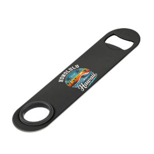 Honolulu Hawaï Surferszonsondergang Speed Flessenopener