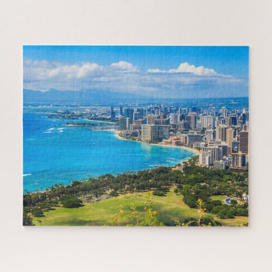 Honolulu, Hawai, Waikiki Beach. Legpuzzel (Horizontaal)