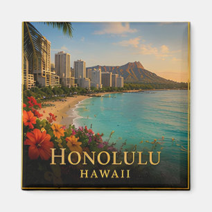 Honolulu Hawaï Waikiki-kust & Eilandcultuur 🗺️ Magneet