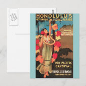 Honolulu, Hawaii 6e jaarlijkse Floral parade 1911 Briefkaart (Voorkant / Achterkant)