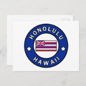Honolulu Hawaii Briefkaart (Voorkant / Achterkant)