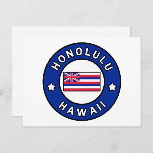 Honolulu Hawaii Briefkaart (Voorkant / Achterkant)