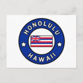 Honolulu Hawaii Briefkaart (Voorkant)