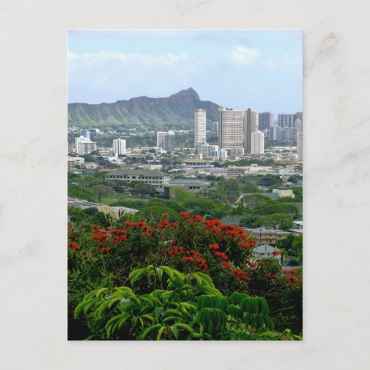 Honolulu, Hawaii Briefkaart (Voorkant)