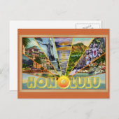 Honolulu Hawaii  briefkaart (Voorkant / Achterkant)