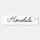Honolulu Hawaii Bumpersticker (Voorkant)