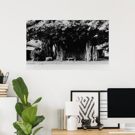 Honolulu, Hawaii - De worstboom Poster (Thuiskantoor)