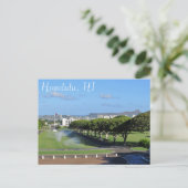 Honolulu Hawaii Diamond Head Punchbowl Crater Briefkaart (Staand voorkant)