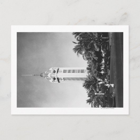 Honolulu, Hawaii - Foto van de Aloha-toren Briefkaart (Voorkant)