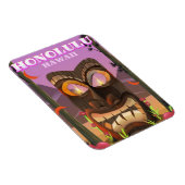 Honolulu Hawaii gezichtsmasker reisposter Magneet (Rechterzijde)
