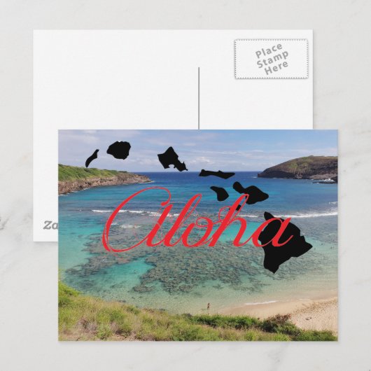Honolulu Hawaii Hanauma Bay Briefkaart (Voorkant / Achterkant)