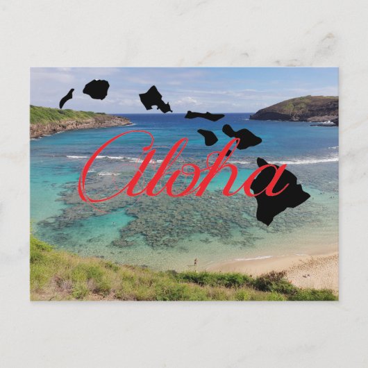 Honolulu Hawaii Hanauma Bay Briefkaart (Voorkant)