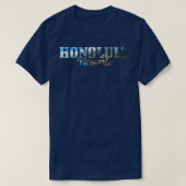 Honolulu Hawaii Hawaiian Islands Surf Surfende Sur T-shirt (Design voorkant)