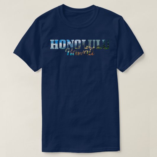 Honolulu Hawaii Hawaiian Islands Surf Surfende Sur T-shirt (Design voorkant)