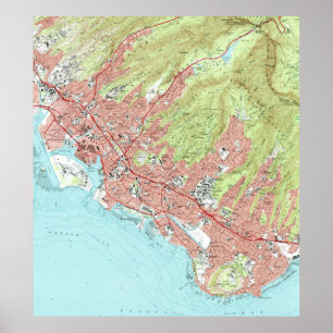 Honolulu Hawaii-kaart (1983) Poster