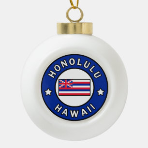 Honolulu Hawaii Keramische Bal Ornament