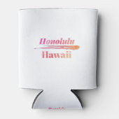Honolulu Hawaii Low Poly Blikjeskoeler (Voorkant)