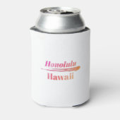 Honolulu Hawaii Low Poly Blikjeskoeler (Blikje Achterkant)
