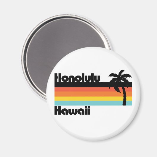  Honolulu Hawaii Magneet (Voorkant / Achterkant)