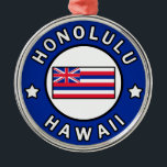 Honolulu Hawaii Metalen Ornament<br><div class="desc">Honolulu Hawaii</div>