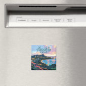 Honolulu Hawaii Oahu Waikiki Beach Diamondhead Magneet (Insitu (Vaatwasser))