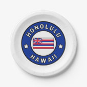 Honolulu Hawaii Papieren Bordje (Voorkant)