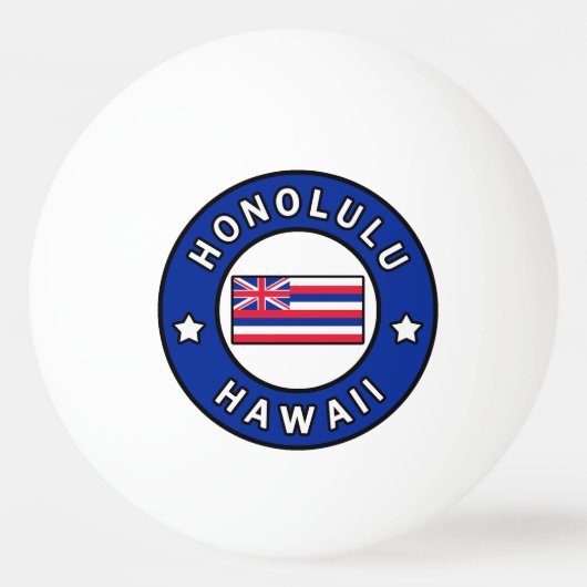 Honolulu Hawaii Pingpongbal (Voorkant)