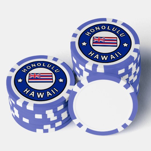 Honolulu Hawaii Poker Chips (Opstapeling)