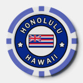 Honolulu Hawaii Poker Chips (Voorkant)