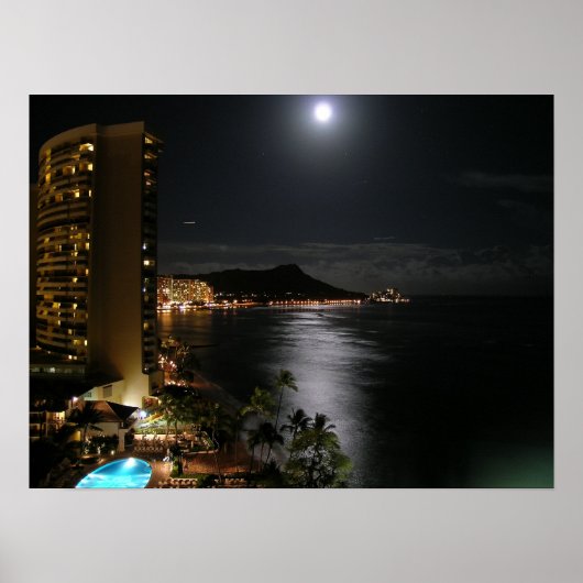 Honolulu Hawaii Poster (Voorkant)