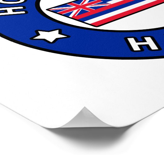Honolulu Hawaii Poster (Hoek)