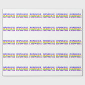 Honolulu Hawaii regenboog woorden inpakpapier (Vlak)