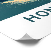 Honolulu Hawaii Reisprint Poster (Hoek)