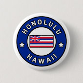 Honolulu Hawaii Ronde Button 5,7 Cm (Voorkant)