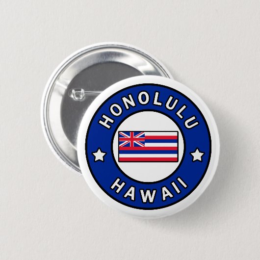 Honolulu Hawaii Ronde Button 5,7 Cm (Voorkant /achterkant)
