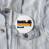 Honolulu Hawaii Ronde Button 7,6 Cm (In situ)