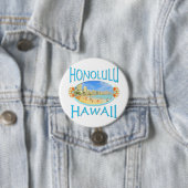 Honolulu Hawaii Ronde Button 7,6 Cm (In situ)