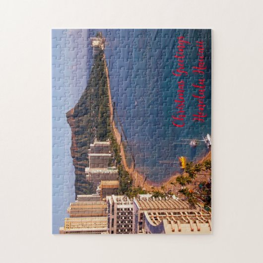 Honolulu Hawaii Seascape. Legpuzzel (Verticaal)