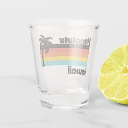  Honolulu Hawaii Shot Glas (Achterkant)