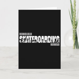 Honolulu Hawaii Skateboarder Urn Skateboarden Kaart