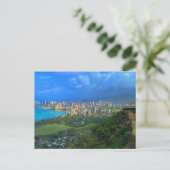 Honolulu, Hawaii Skyline #1 Briefkaart (Staand voorkant)