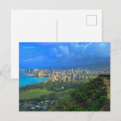 Honolulu, Hawaii Skyline #1 Briefkaart (Voorkant / Achterkant)
