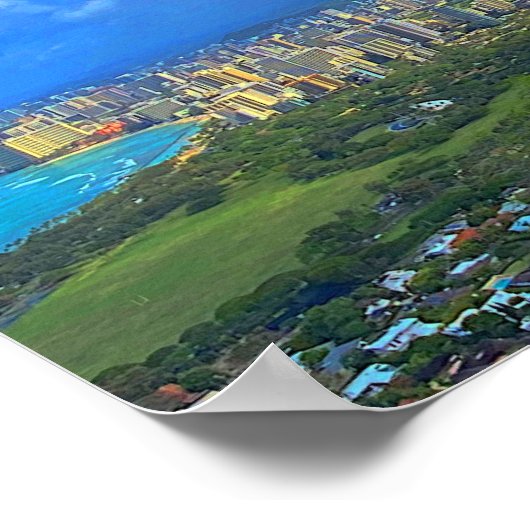 Honolulu, Hawaii Skyline #1 Poster (Hoek)