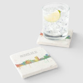 Honolulu, Hawaii Skyline Stenen Onderzetter (Zijkant)