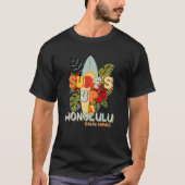Honolulu Hawaii Surfing Ocean Beach Hawaiian Islan T-shirt (Voorkant)