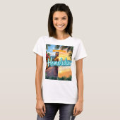 Honolulu, Hawaii T-shirt (Voorkant volledig)