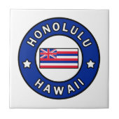 Honolulu Hawaii Tegeltje (Voorkant)