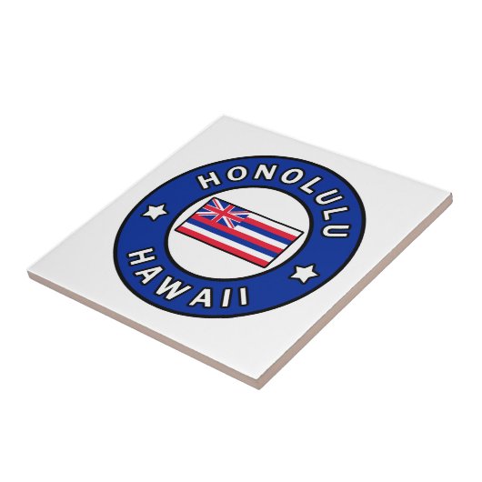 Honolulu Hawaii Tegeltje (Zijkant)
