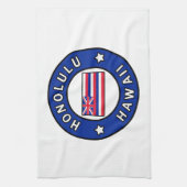 Honolulu Hawaii Theedoek (Verticaal)