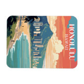  Honolulu Hawaii Travel Souvenir Magneet (Horizontaal)